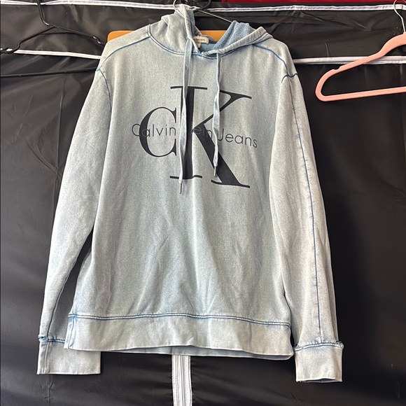 Calvin Klein Denim Blue Hoodie - Picture 1 of 1